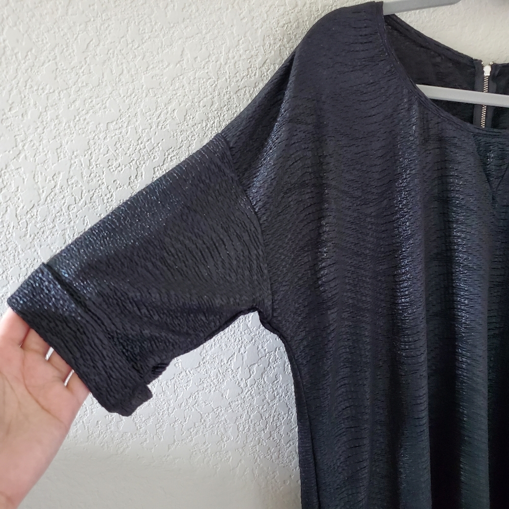 Zara Basic Evening Textured Shimmer Effect Tunic - image 3